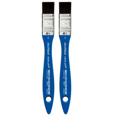 FORTE BASIC Mottler Brush, Synthetic, Acrylic, Flat, Series 5074, Size 20, Pack of 2
