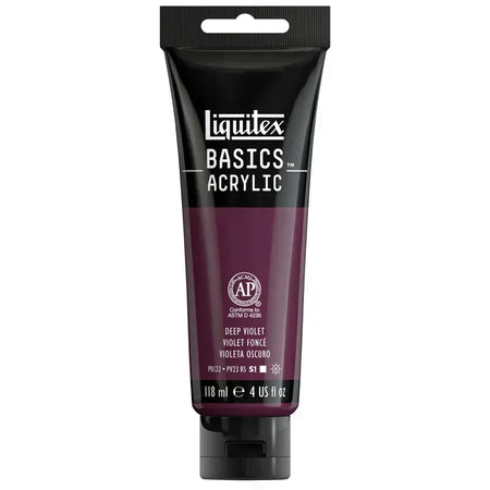 BASICS Acrylic Paint, 118 mL Tube, Deep Violet