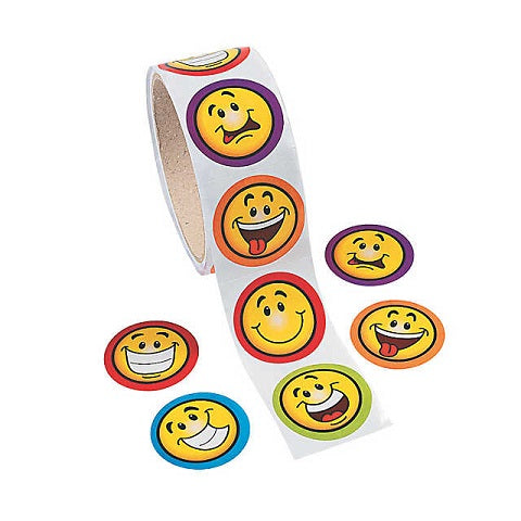Emoji Stickers- 100/Roll