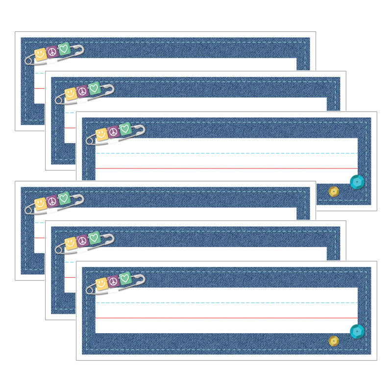 Crafty and Cool Name Plates, 36 Per Pack, 6 Packs