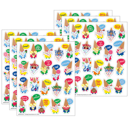 Dessert Gnomes Candy Scented Stickers, 80 Per Pack, 6 Packs