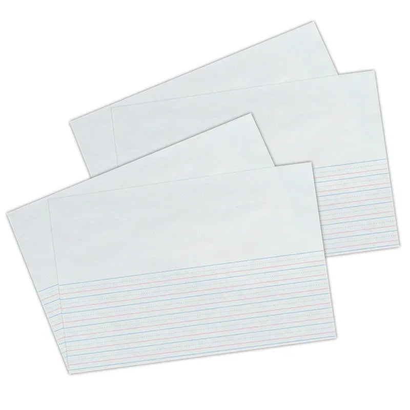 Picture Story Paper, Grade 1, 5/8" x 5/16" x 5/16" Ruled Long, 18" x 12", 250 Sheets Per Pack, 2 Packs