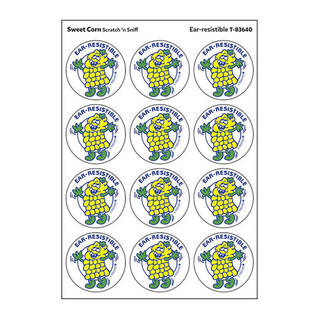 Ear-resistible/Sweet Corn scent Retro Scratch 'n Sniff Stinky Stickers&reg;, 24 ct.