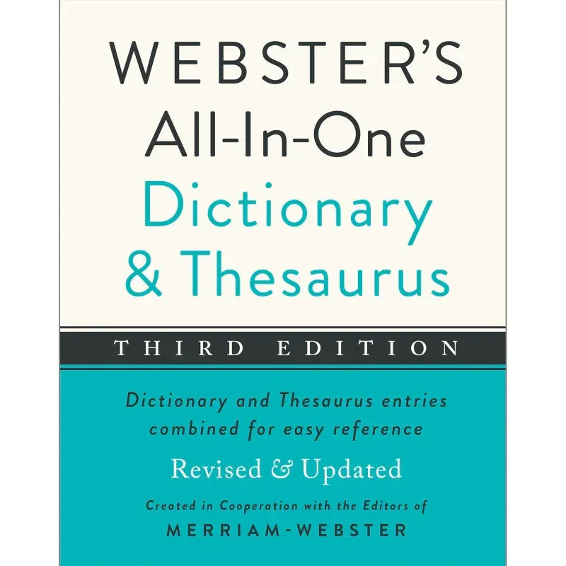 Webster's All-in-One Dictionary & Thesaurus, Third Edition