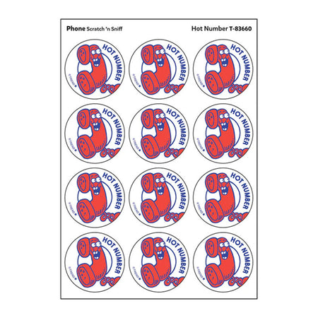 Hot Number/ Phone Scent Stickers, 24 ct.