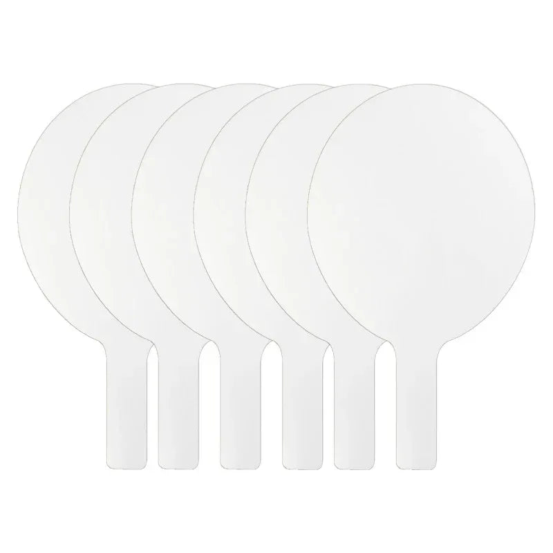 Oval Dry Erase Answer Paddles, 7" x 12", Pack of 6