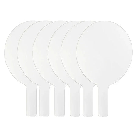 Oval Dry Erase Answer Paddles, 7" x 12", Pack of 6