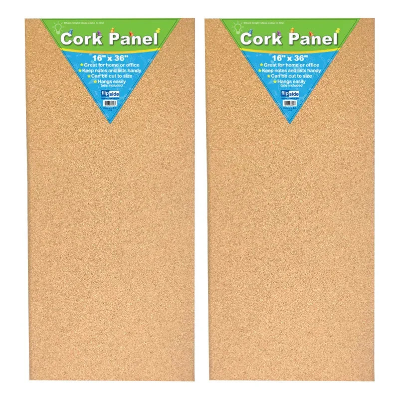 Cork Panel, 16" x 36", Pack of 2