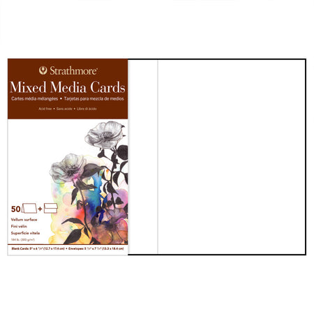 400 Series Mixed Media Paper Cards & Envelopes, Full Size, 5x6.875 inch, Pack of 50