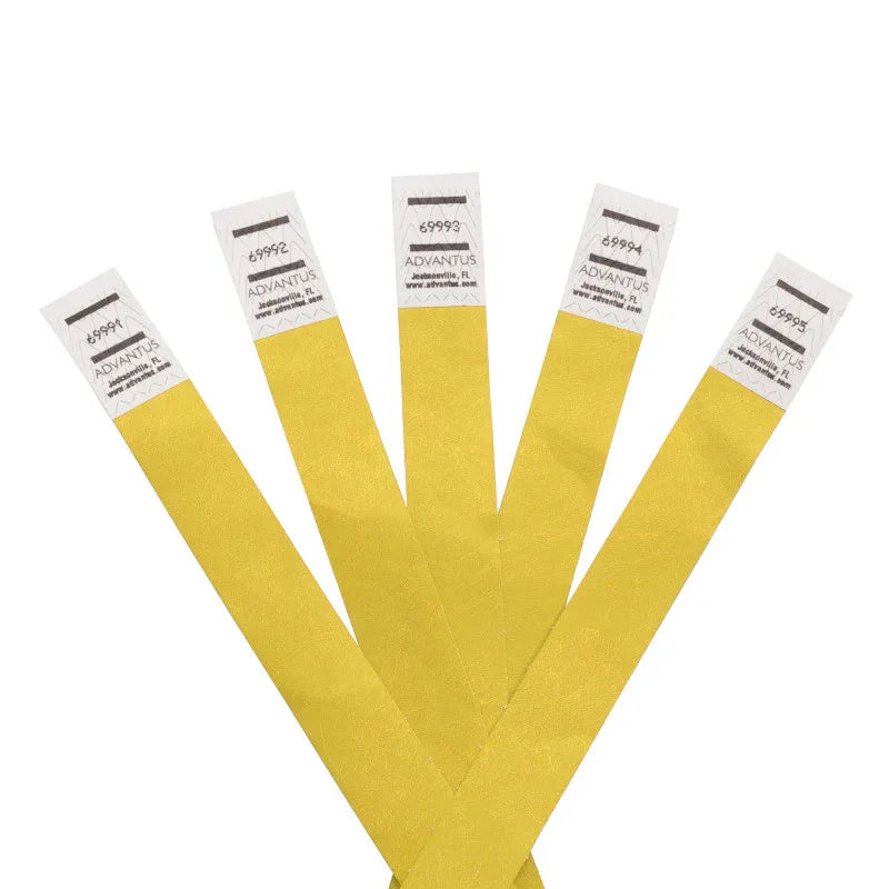 Tyvek&reg; Wristbands Yellow, Pack of 500