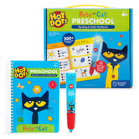 Hot Dots&reg; Pete the Cat&reg; Preschool Reading & Math