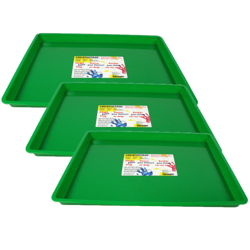 Large Creativitray&reg;, Green, Pack of 3