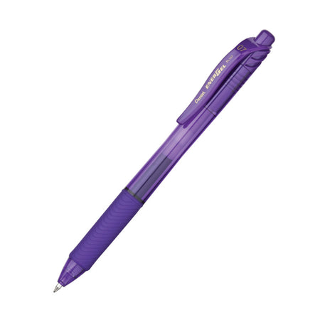 EnerGel-X&trade; Retractable Liquid Gel Pen, Violet, Pack of 12