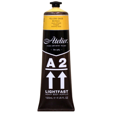 A2 Heavy Body Lightfast Artist Acrylic, 4 oz., Yellow Oxide