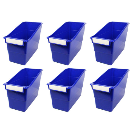 Tattle&reg; Shelf File, Blue, Pack of 6