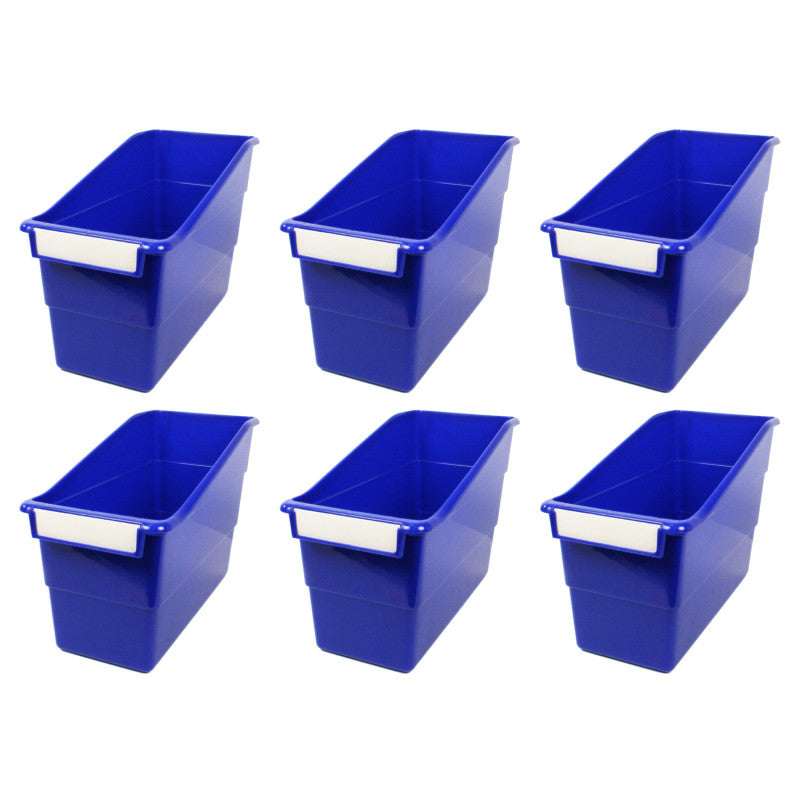 Tattle&reg; Shelf File, Blue, Pack of 6