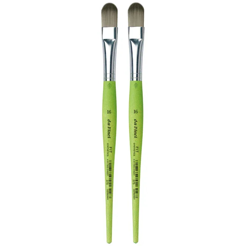 FIT Synthetics Student Brush, Synthetic, Acrylic & Tempera, Filbert, Series 375, Size 16, Pack of 2