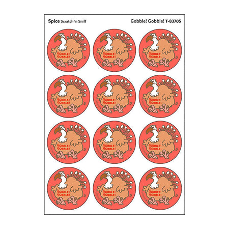 Gobble! Gobble!/Spice Scent Retro Scratch 'n Sniff Stinky Stickers&reg;, 24 ct.