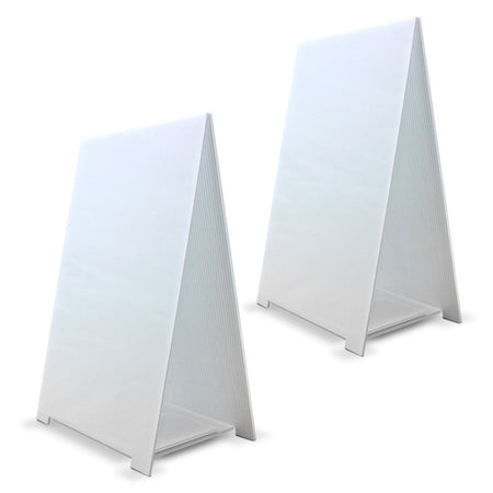 Premium Corrugated Plastic Dry Erase Tabletop Marquee Easel, 11" x 17", Pack of 2