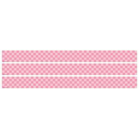 Cool for School Pink Checkers Straight Border Trim, 35 Feet Per Pack, 3 Packs