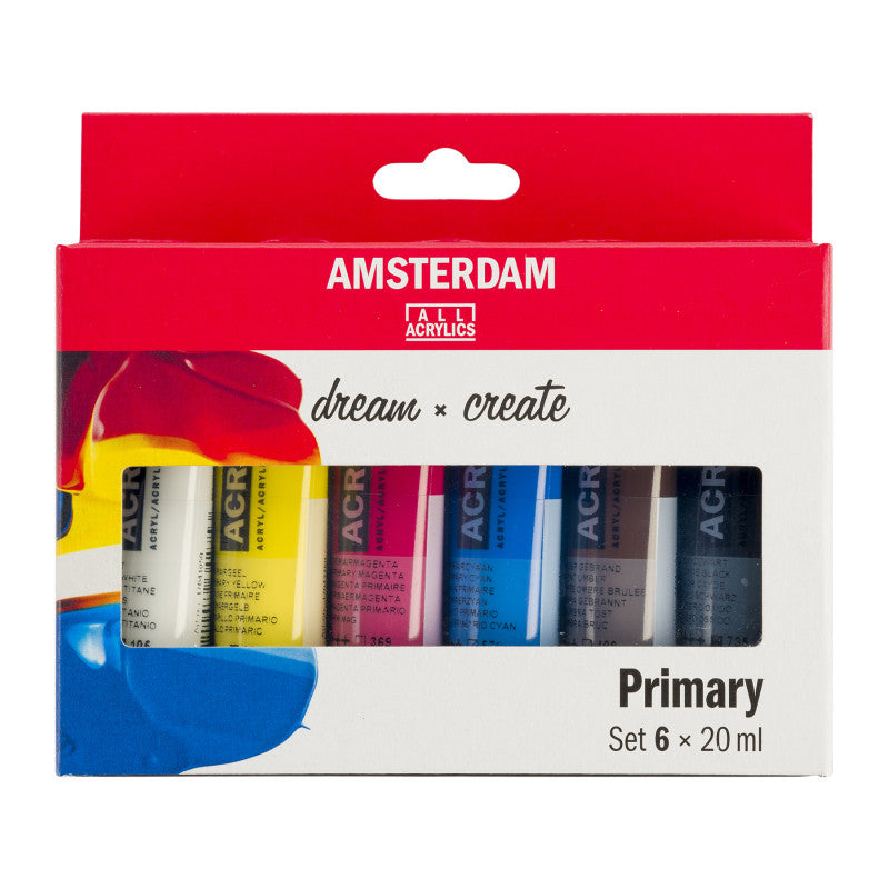 Standard Acrylic Primary Set, 6 x 20mL