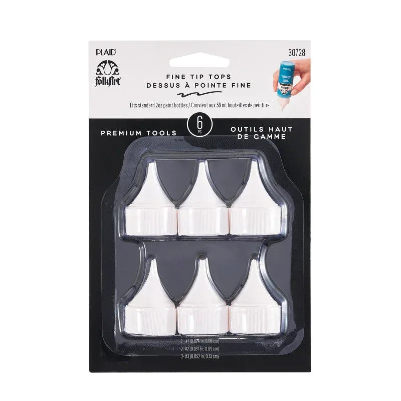 Bottle Top Writer Tips Paint Tools, 6-Piece Set