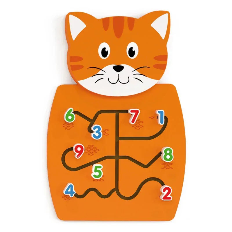 Cat Activity Wall Panel - 18m+ - Toddler Activity Center