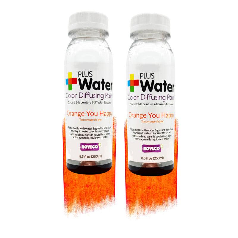 PlusWater Color Diffusing Paint, Orange You Happy, 2 Pack