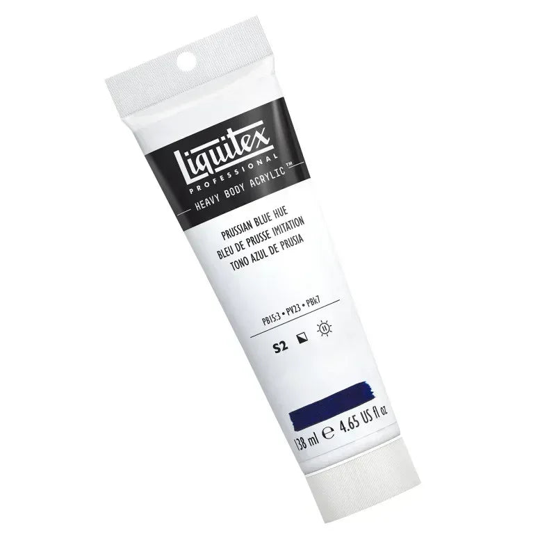 Professional Heavy Body Acrylic Paint, 138 mL Tube, Prussian Blue Hue