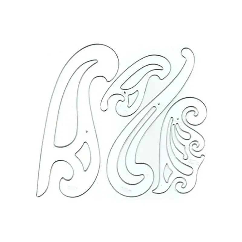 French Curves Drawing Template Set, 4 Pieces