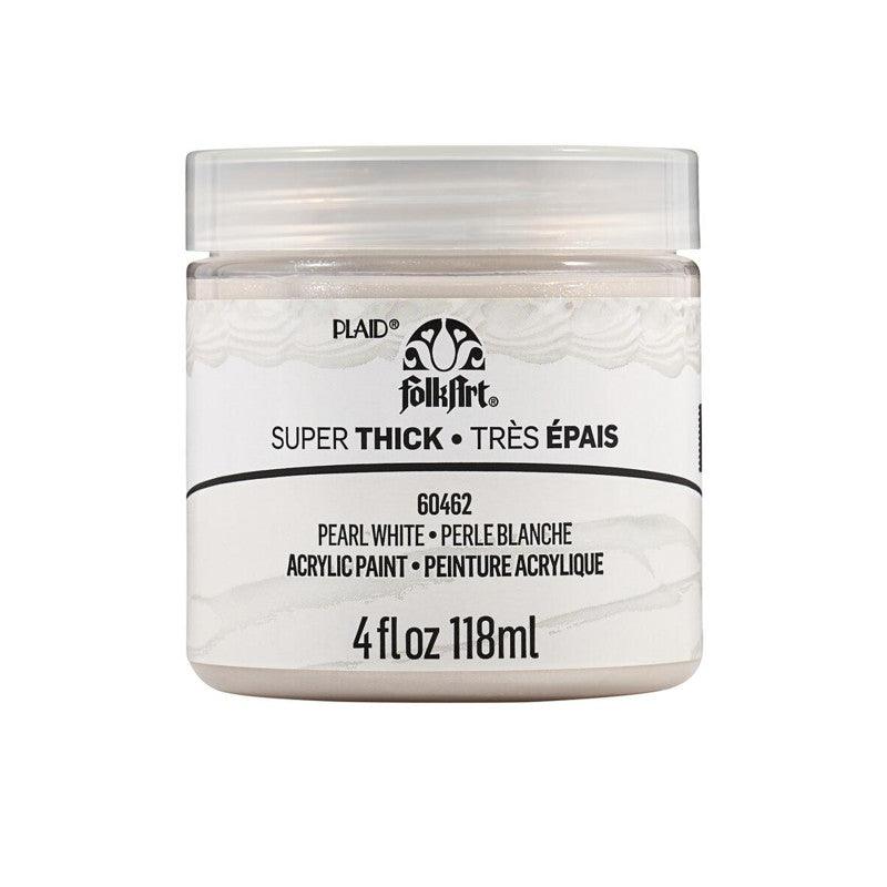 Super Thick Acrylic Paint, 4 oz, Pearl White