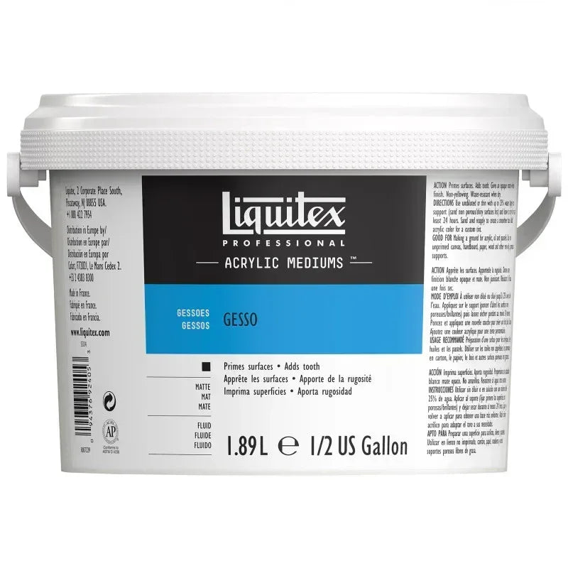 Professional Acrylic Gesso, White, 64 oz (1.89 L)
