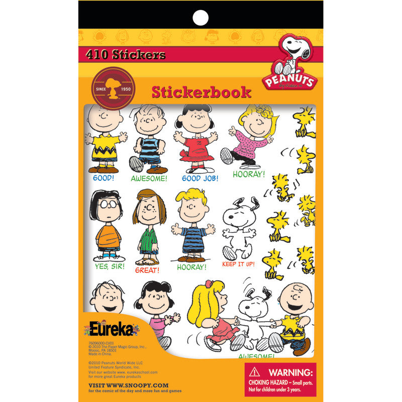 Peanuts&reg; Sticker Book, 410 Stickers