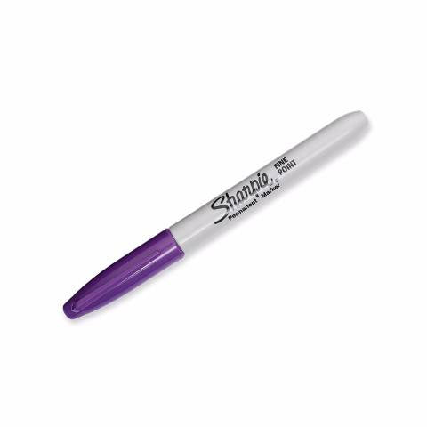 Sharpie Permanent Markers, Fine Point, Purple, 30008