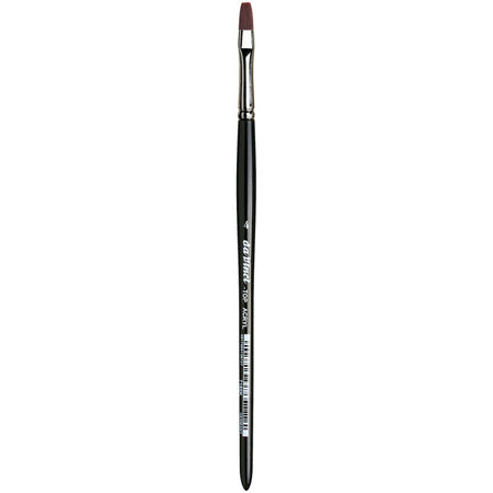 TOP-ACRYL Bright Red-Brown Brush, Synthetic, Acrylic & Oil, Flat, Series 7185K, Size 4