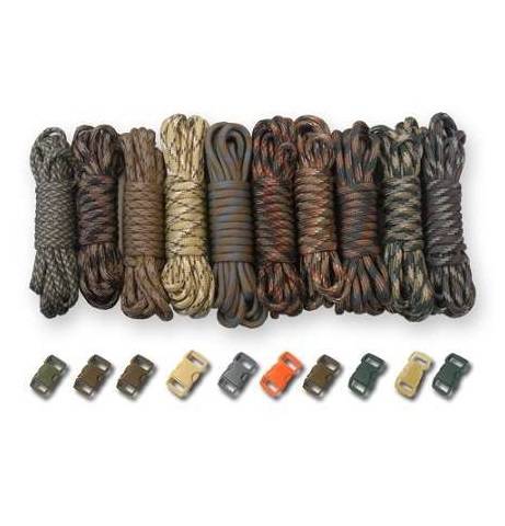 PARACORD & BUCKLES COMBO KIT - CAMO MAN