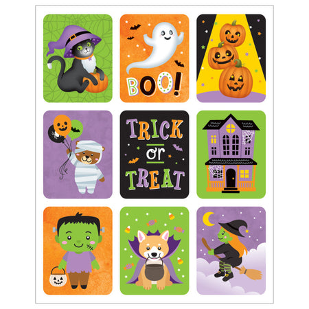 Large Halloween Stickers, Pack of 54