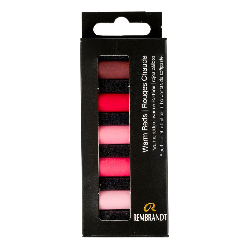 Soft Pastels Micro Sets, 5 Half Sticks, Warm Reds