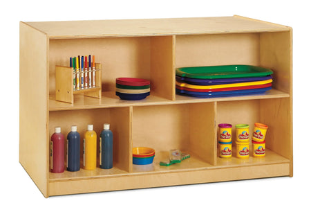 Jonti-Craft® Double-Sided Island – Single + 20 Cubbie-Tray - with Colored Trays