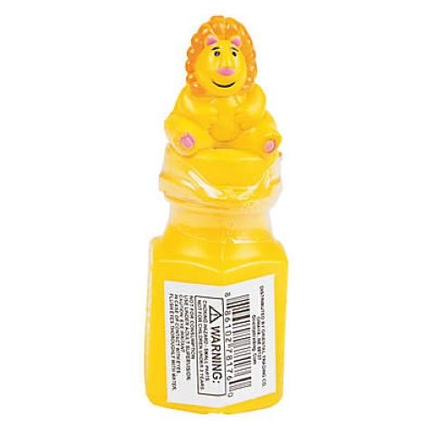 Plastic Zoo Animal Character Bubble Bottles - 12/pk