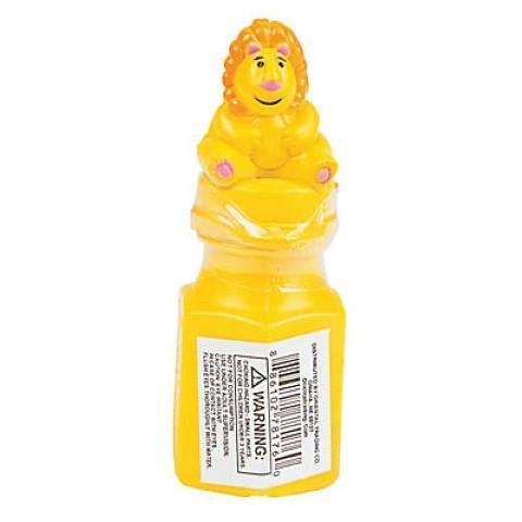 Plastic Zoo Animal Character Bubble Bottles - 12/pk