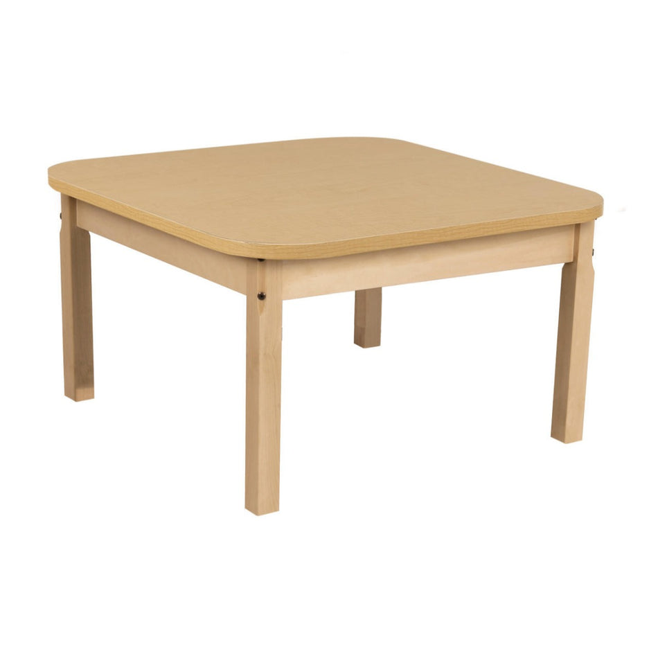 Wood Design, 30" x 30" Square High Pressure Laminate Table with 20" Hardwood Legs, WD-HPL303020
