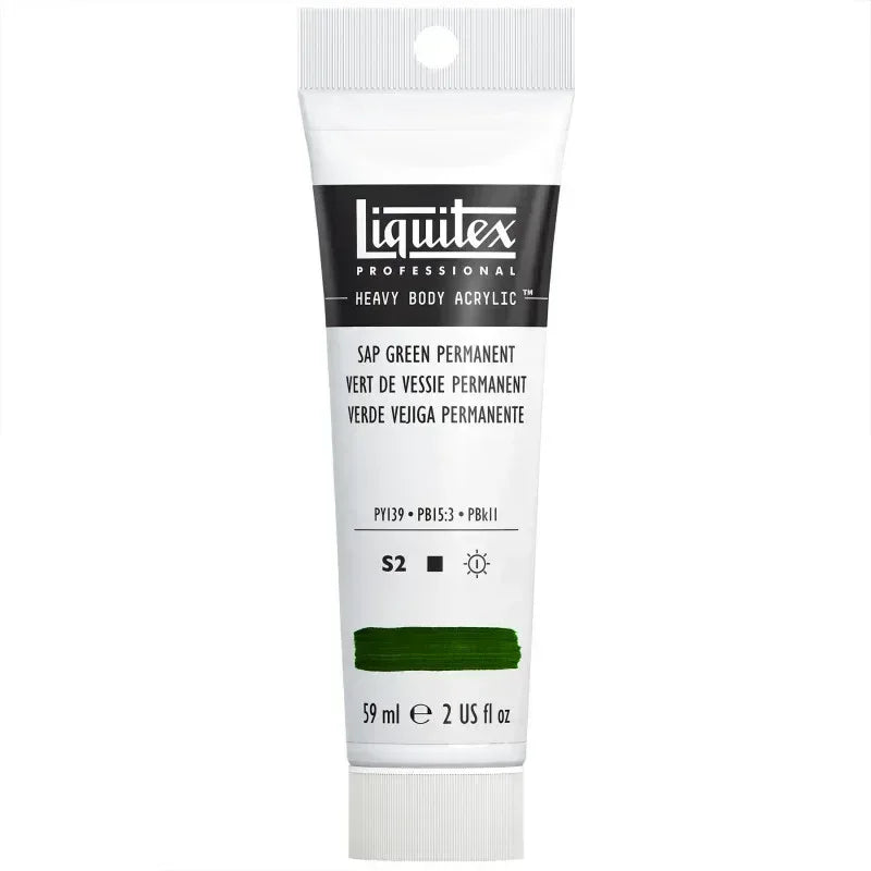 Professional Heavy Body Acrylic Paint, 59 mL Tube, Sap Green Permanent