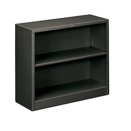 Hon, Brigade 2-Shelf Metal Bookcase 12.63"D x 34.5"W x 29.0"H, Charcoal, HONS30ABC