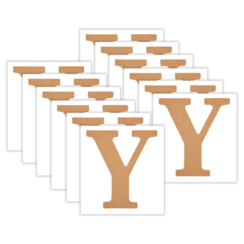 MDF Letter, Y, 5 Inch, Pack of 12