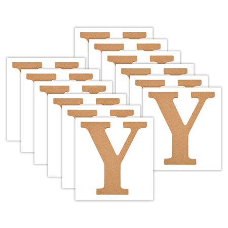 MDF Letter, Y, 5 Inch, Pack of 12