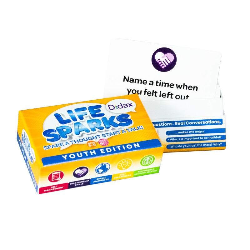 Life Sparks! SEL Conversation Cards, Youth Edition, 200 Prompts
