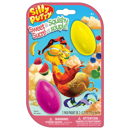 Silly Putty Sweet & Squishy Eggs, 2-Pack