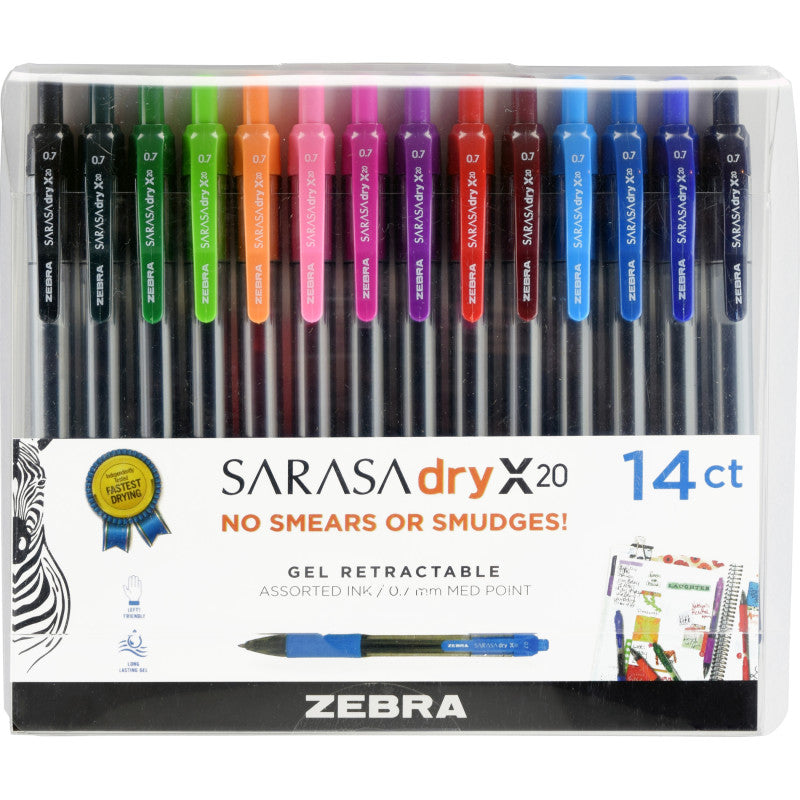 Sarasa&reg; Gel Retractable Gel Pens, Assorted 14-Pack 317e853eb7f547b33ad574d096462e9750fc56fb