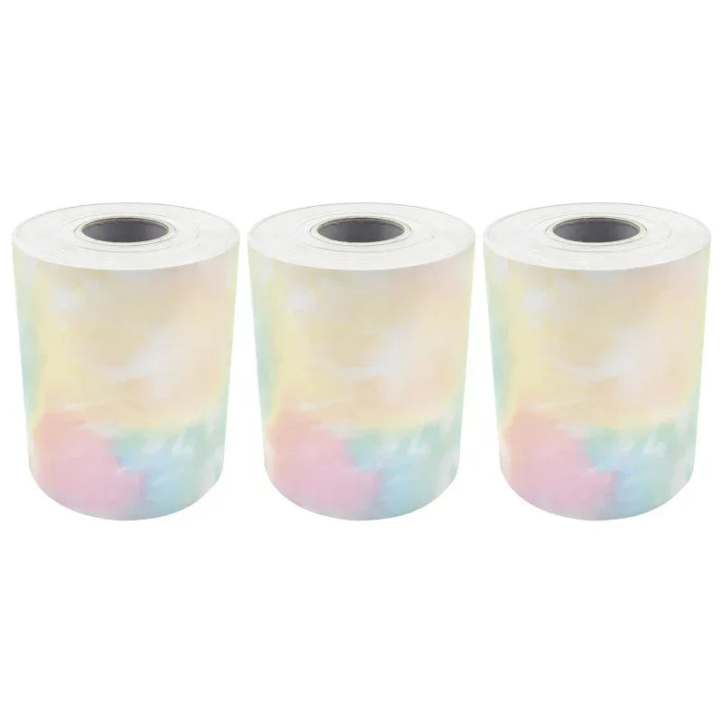 Pastel Pop Tie-Dye Straight Rolled Border Trim, 50 Feet, 3 Rolls